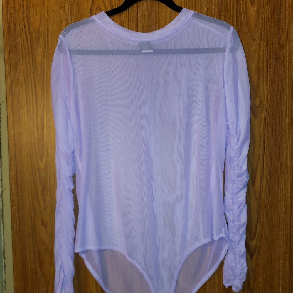 Sheer WHITE BODYSUIT